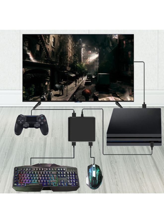 NIBEMINENT Keyboard And Mouse Adapter Converter Black - Image 4