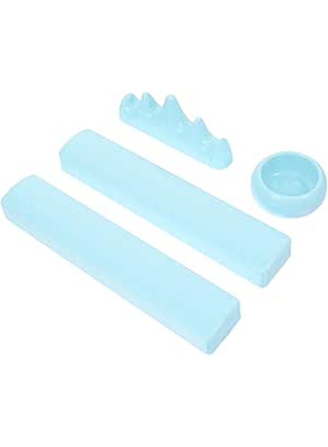 4 Pcs Home Chinese Calligraphy Paperweights Desk Stationery Set Holder - Image 1