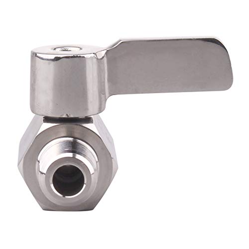 DERNORD Stainless Steel Ball Valve Mini Valve 1/4" NPT Female x Male Thread (Pack of 2) - Image 2