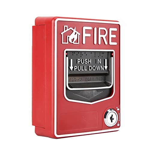 DOACT Pull Station, 9-28VDC Manual Multiple Wire System Safety Alarm Button with Key for Call Point - Image 1