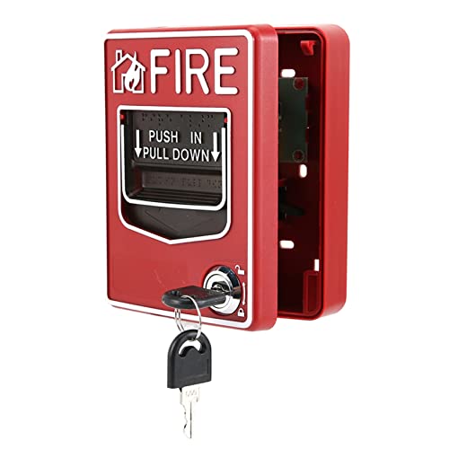 DOACT Pull Station, 9-28VDC Manual Multiple Wire System Safety Alarm Button with Key for Call Point - Image 3