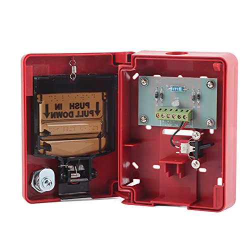 DOACT Pull Station, 9-28VDC Manual Multiple Wire System Safety Alarm Button with Key for Call Point - Image 4