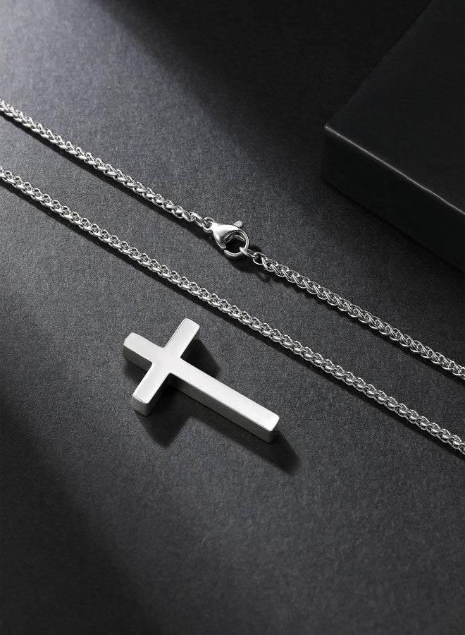 BxkSky Cross Necklace for Boys Easter Basket Stuffers Teenage Teen Boys Gift Ideas 8 12 14 11 13 15 9 10 Year Old Birthday Christian Confirmation Baptism First Communion Gifts for Kids Son from Mom - Image 5