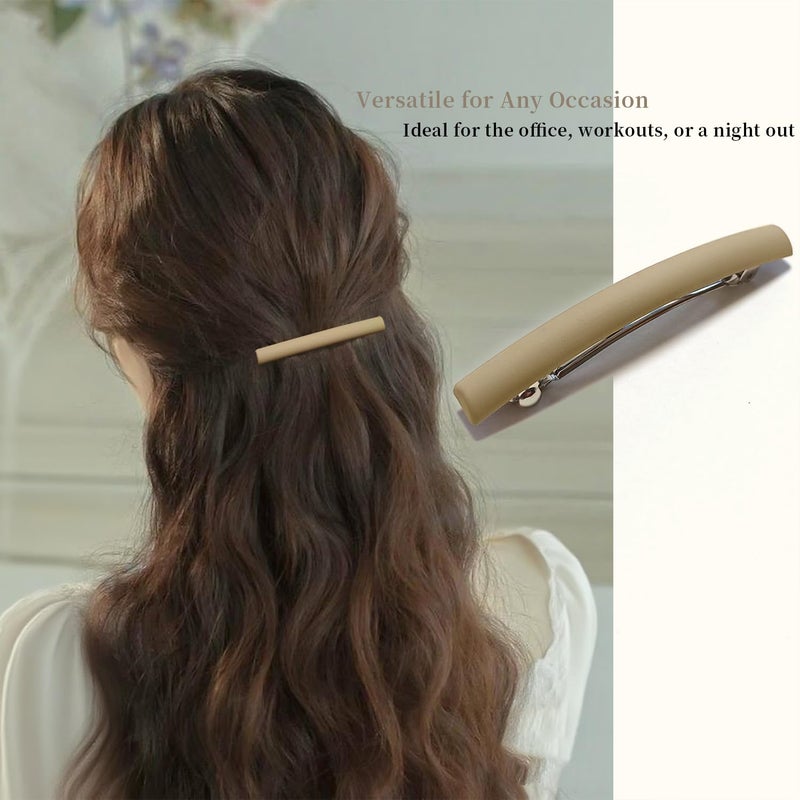 Markuii Slim French Hair Barrettes for Women No Slip Half Up Small Hair Barrette Clips Elegant Styling for Thin, Short or Fine Hair, 5 Pack - Image 4