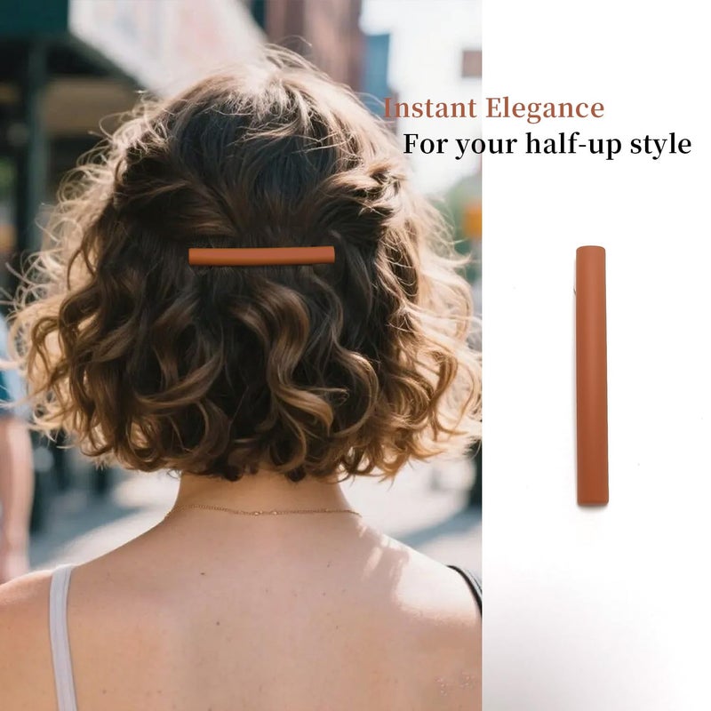 Markuii Slim French Hair Barrettes for Women No Slip Half Up Small Hair Barrette Clips Elegant Styling for Thin, Short or Fine Hair, 5 Pack - Image 3