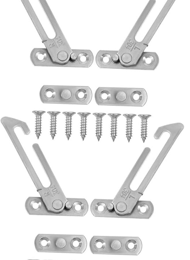 Artibetter Stainless Steel Sliding Window Lock Latch Sash Lock Chrome Finish - Image 1