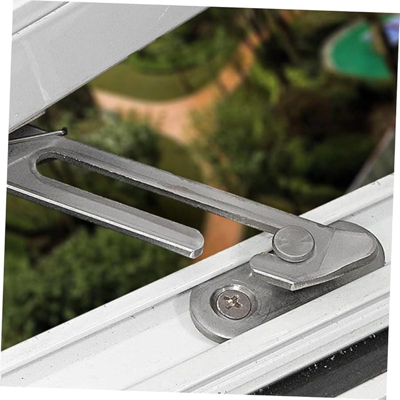 Artibetter Stainless Steel Sliding Window Lock Latch Sash Lock Chrome Finish - Image 3