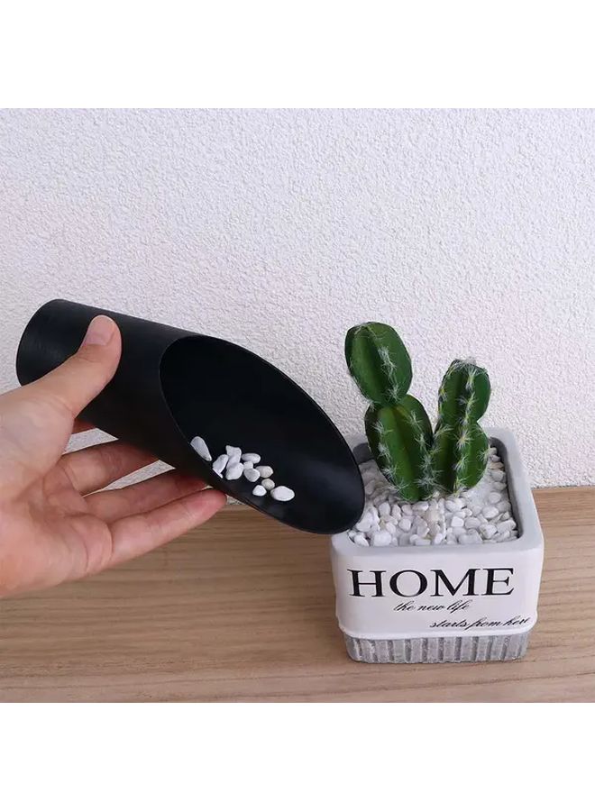 Green Plastic Dual Ended Garden Spade Shovel For Bonsai Succulent Planting - Image 3