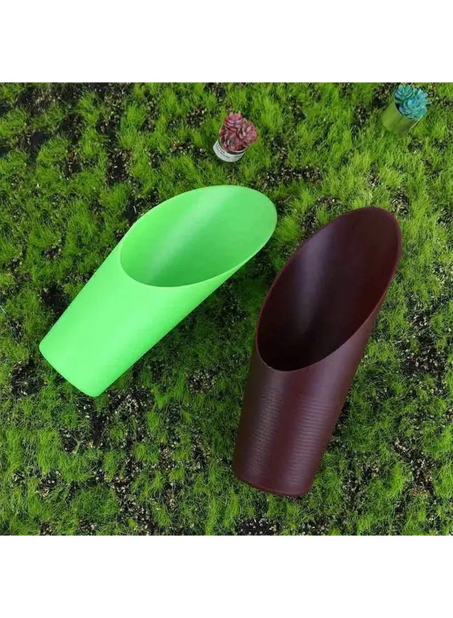 Green Plastic Dual Ended Garden Spade Shovel For Bonsai Succulent Planting - Image 2