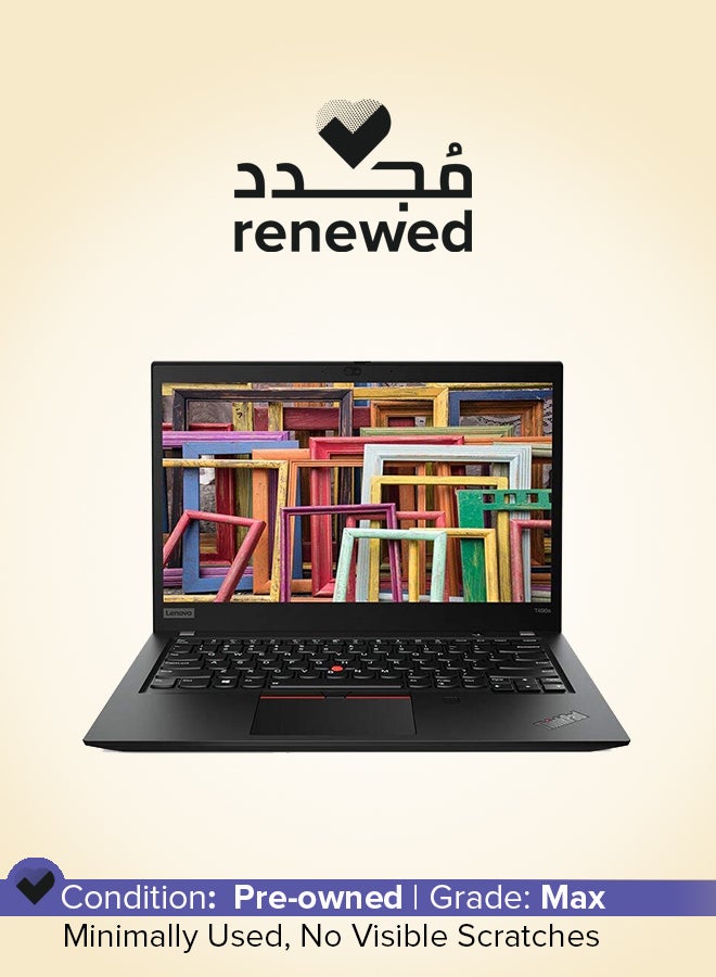 Lenovo Renewed - ThinkPad T490s Laptop With 14-Inch Display,Core i5/8th Generation/16GB RAM/512GB SSD/Intel HD Graphics English black