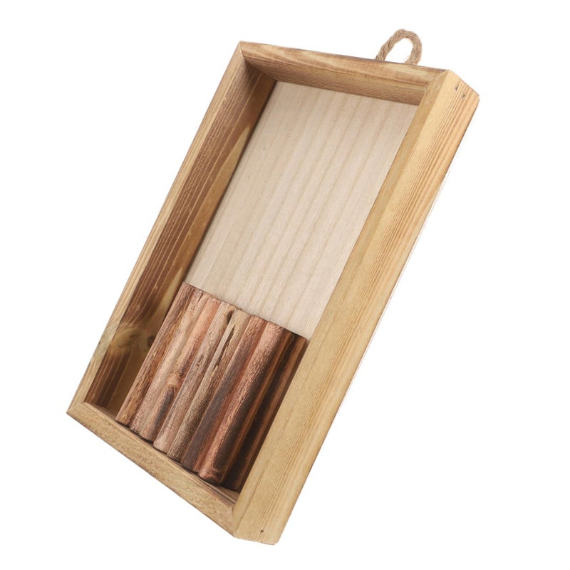 Brown Wooden Wall Hanging Rustic Pendant Art Decor For Living Room Easy Install - Image 2