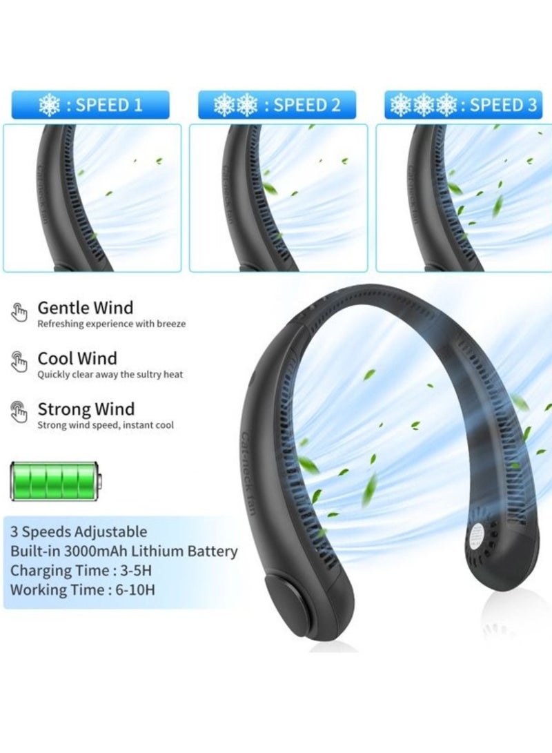 Neck Cooling Bladeless Fan Portable Hands Free for Outdoor Climbing Sport - Image 4