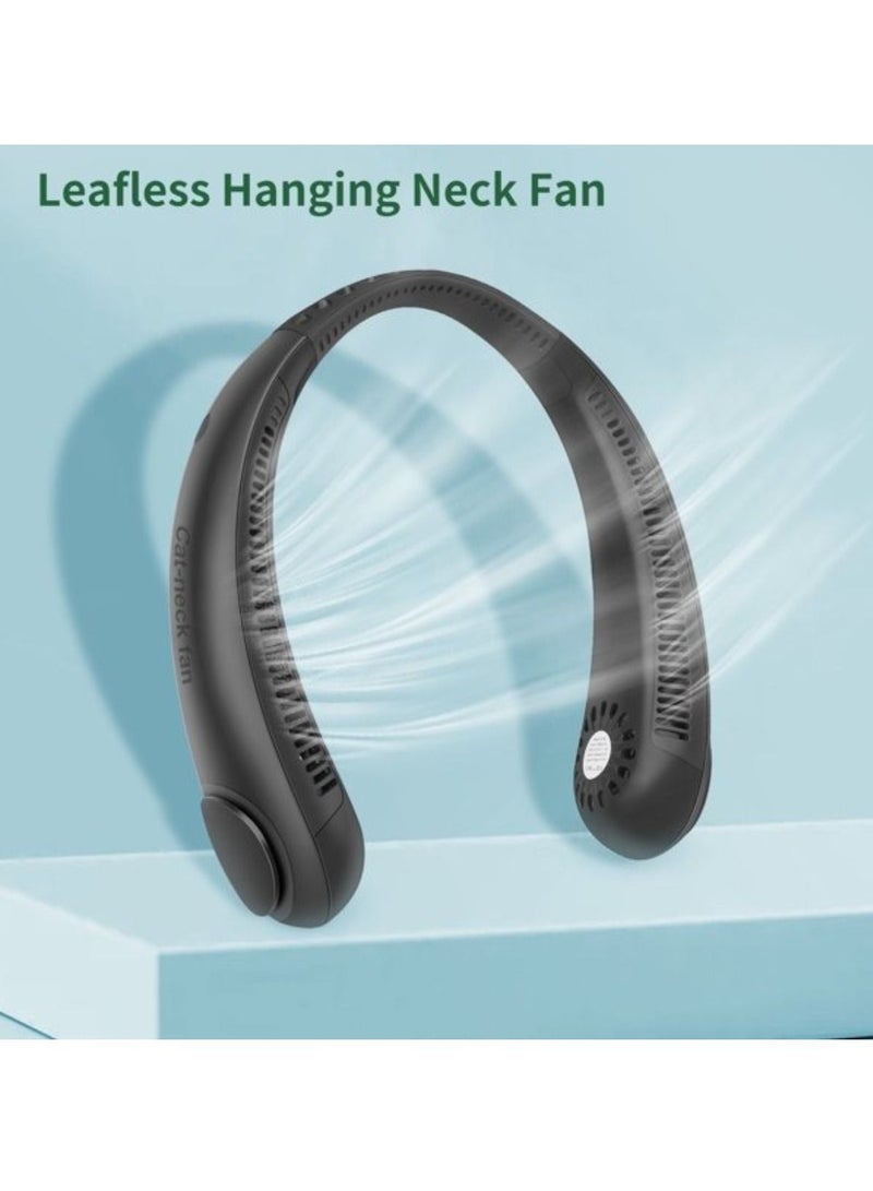 Neck Cooling Bladeless Fan Portable Hands Free for Outdoor Climbing Sport - Image 1