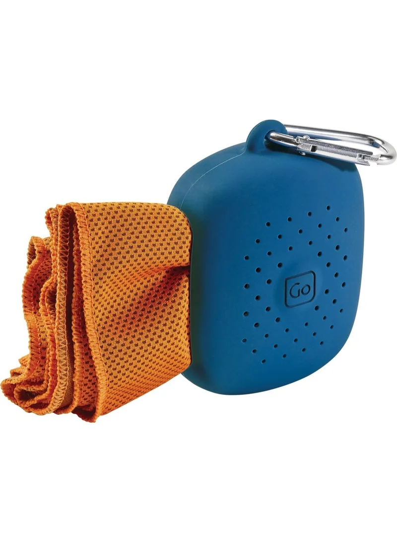 جو ترافيل منشفة GO Amazing Cool Down GO515.101 الرياضية للتبريد الفوري، مقاس 90 × 30 سم، مع حافظة سيليكون مخصصة للحمل