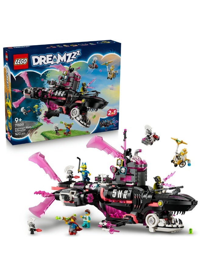 LEGO Dreamzzz Nightmare Shark Submarine 71500 (1413) Pieces - Image 1