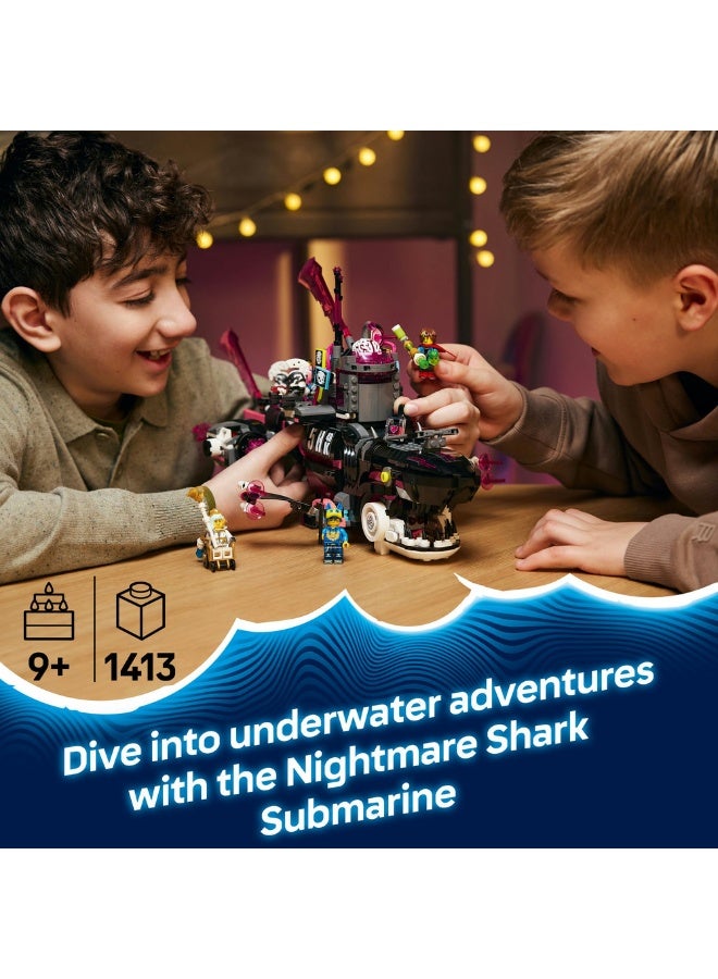 LEGO Dreamzzz Nightmare Shark Submarine 71500 (1413) Pieces - Image 3