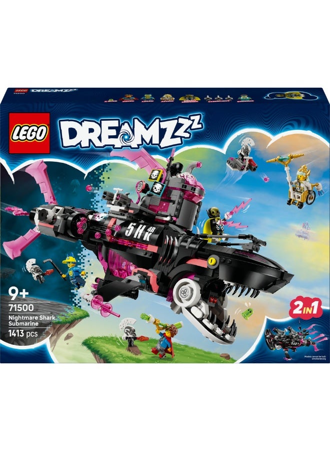 LEGO Dreamzzz Nightmare Shark Submarine 71500 (1413) Pieces - Image 2