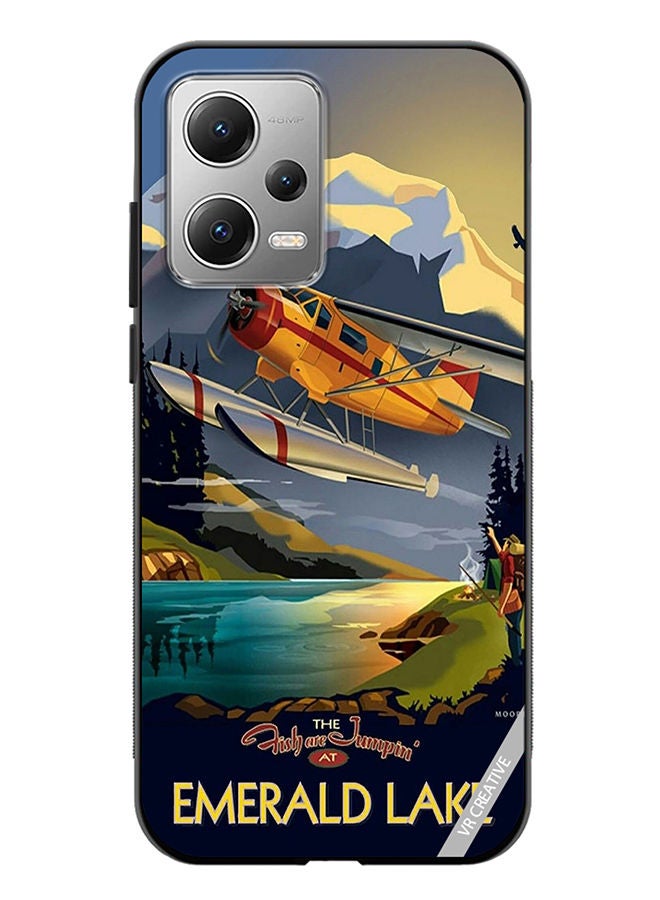 VR CREATIVE Protective Case Cover For Xiaomi Redmi Note 12 Emerald Lake Design Multicolour - Image 1