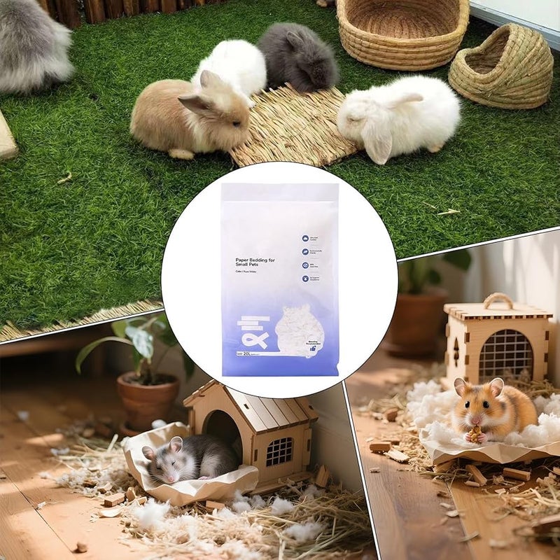 فراش ورق طبيعي للأرانب والهامستر والحيوانات الأليفة الصغيرة - ناعم، ماص، وخالٍ من الغبار - Image 5