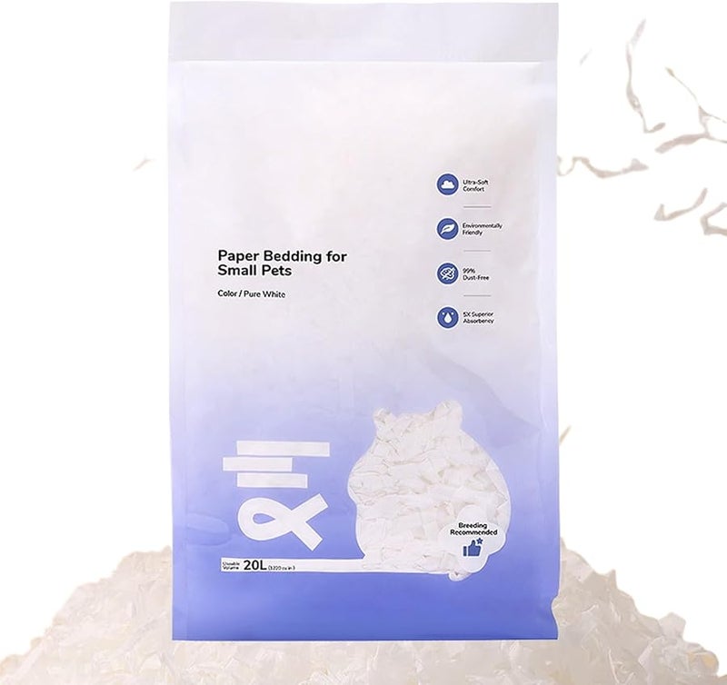 فراش ورق طبيعي للأرانب والهامستر والحيوانات الأليفة الصغيرة - ناعم، ماص، وخالٍ من الغبار - Image 2