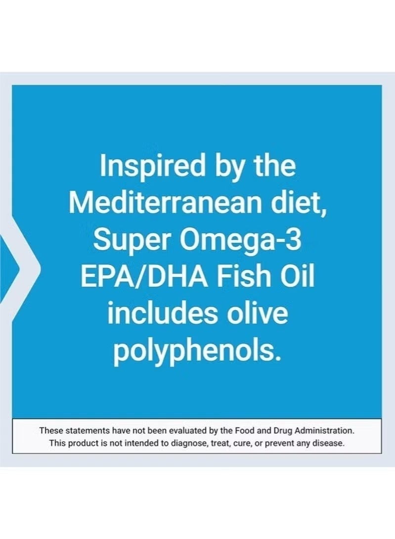 Life Extension Super Omega-3 EPA/DHA Fish Oil, Sesame Lignans & Olive Extract – Heart Health, Brain Health, Inflammation Health Support, Gluten-Free, Easy to Swallow, Non-GMO, 120 Softgels - Image 3
