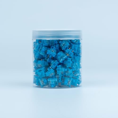 GATERON Phantom Blue Clicky Keyboard Switches, RGB LED 60gf Key Switches for MX Mechanical Keyboard(Blue, 110PCS) - Image 5