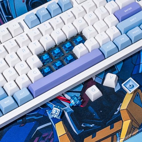 GATERON Phantom Blue Clicky Keyboard Switches, RGB LED 60gf Key Switches for MX Mechanical Keyboard(Blue, 110PCS) - Image 4