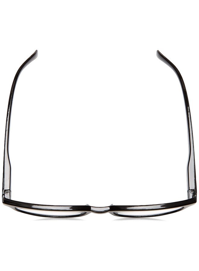 Foster Grant Men'S Boston Square Reading Glasses Black/Transparent 59 Mm + 1.5  - Image 4