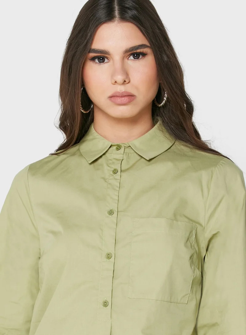 ALIGNE Half Button Shirt Dress