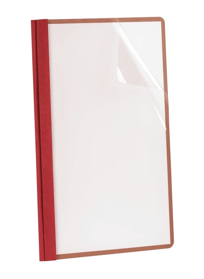 Earthwise(R) Clear-Front Report Covers, Burgundy With Clear Front, Box Of 25 - Image 1