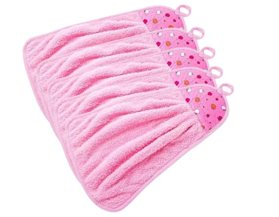 Wishbone Wishbone Hand Towel Microfiber Wash Basin Hanging Hand Kitchen Towel Napkin with Ties Soft Hanging Hand Towel for Bathroom & Kitchen (5) - Image 1