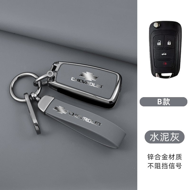 Chevrolet Zinc Alloy Remote Key Case Cover for Chevrolet (Cavalier, Cruze, Sail, Equinox, Orlando, Trax) - Image 1