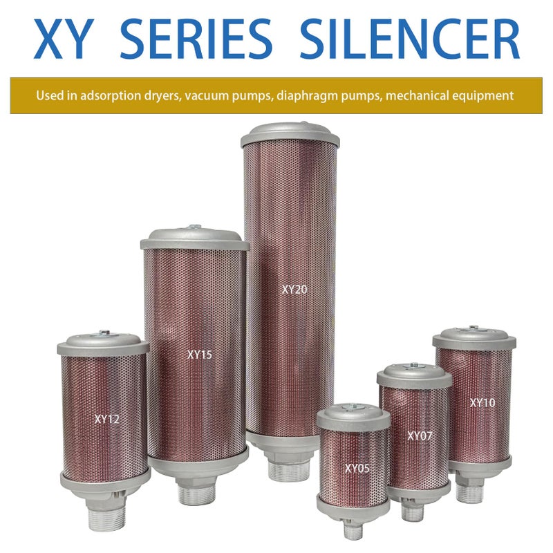 XIDATT XY20 Air Compressor Muffleï¼ŒDryer Silencer 2" NPTï¼Œfor Drying Machine Diaphragm Pump Exhaust Noise Reductionï¼ŒXY-20 M20ï¼ŒMuffler Replacement Part X20 - Image 5