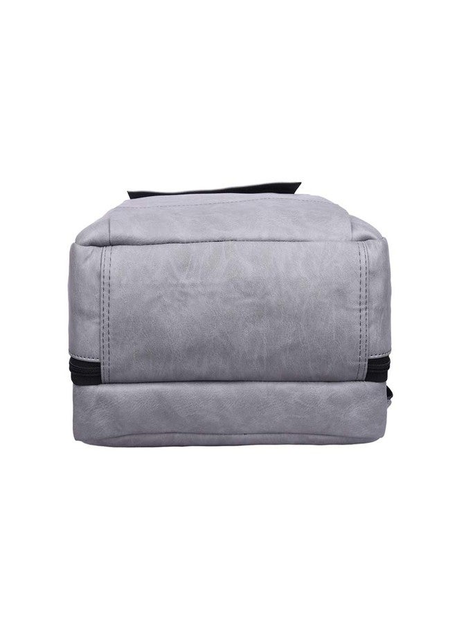 Strutt Premium Leatherette Waterproof Laptop Backpack/Travelling Backpack for Men and Women, (20 Ltrs, Grey Seoul) - Image 4