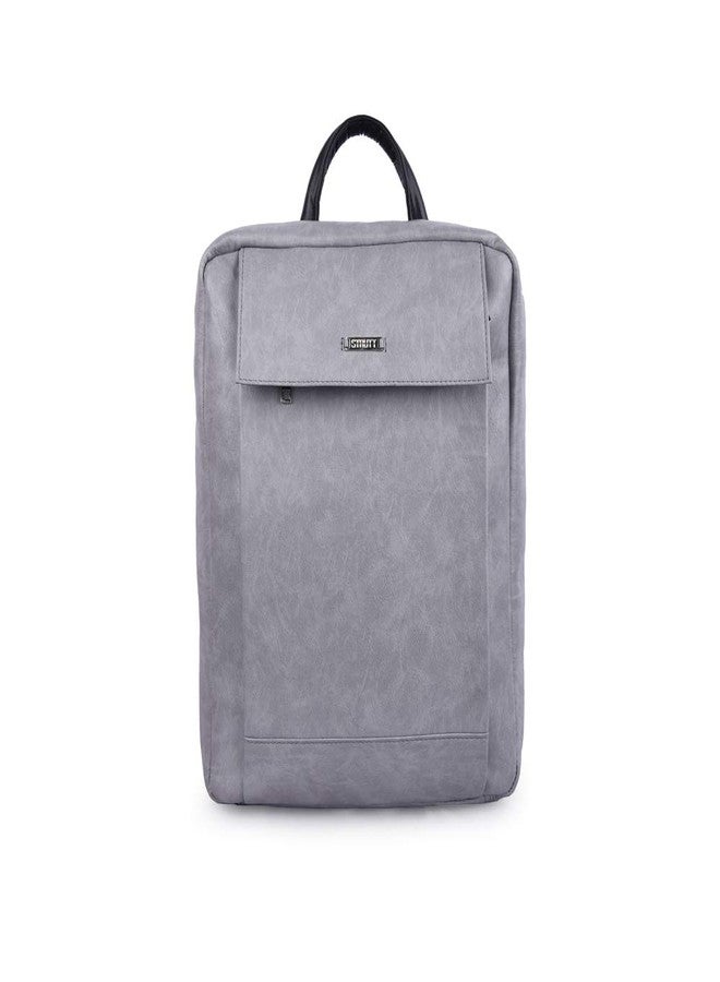 Strutt Premium Leatherette Waterproof Laptop Backpack/Travelling Backpack for Men and Women, (20 Ltrs, Grey Seoul) - Image 1