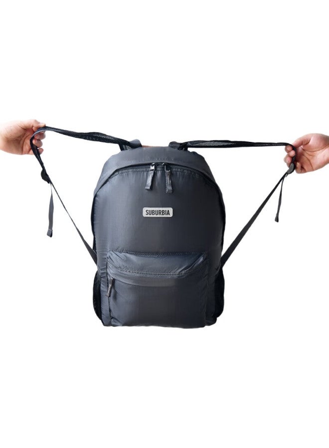 SUBURBIA Foldable Backpack, Skin-Friendly Clothing Bag, For Men And Women, Sports Fitness Travel Bag, Business Trip Lightweight Large Capacity, Black - Image 1
