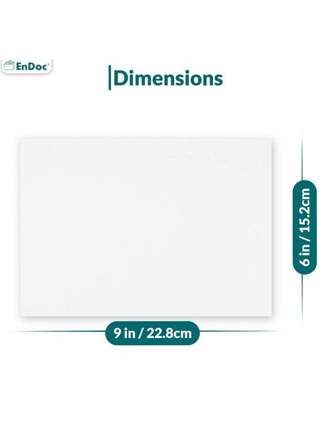 EnDoc - 6X9 Envelopes Self Seal 250 Pack Designed For Photography Oversized Weddings School & Office Bulk Pack 28 Lb Open Side Booklet White Envelope. - Image 1