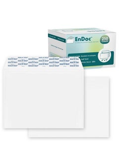 EnDoc 6X9 Envelopes Self Seal 250 Pack Designed For Photography Oversized Weddings School & Office Bulk Pack 28 Lb Open Side Booklet White Envelope.  - Image 1