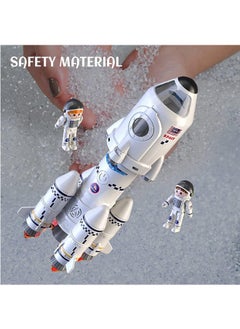 LENND Space Shuttle Rocket Toys for 3 4 5 6 7 8 9 Years Old Kids Science Educational Toys 5-in-1 Aerospace Toys with 2 Astronauts, Projection Lamp, Space Adventure Toys Gift for Boys Girls 3+  - Image 5