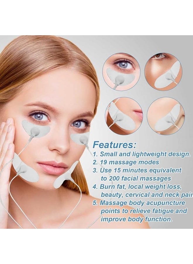 EMS Smart V Face Lifting Beauty Device Crescent Shaped Low Frequency Pulse Facial Massager Anti Wrinkle Firming Lifting Tool with Remote - Image 5