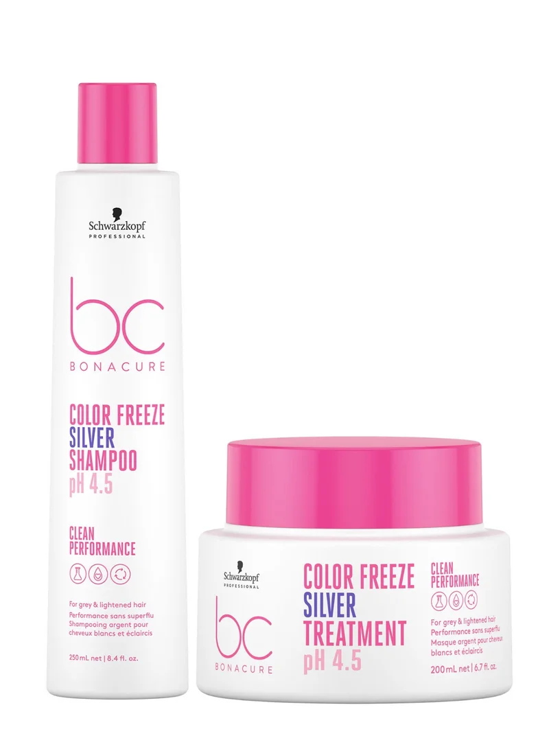 Schwarzkopf BC Clean Performance Color Freeze Silver Shampoo & Treatment for Coloured Hair