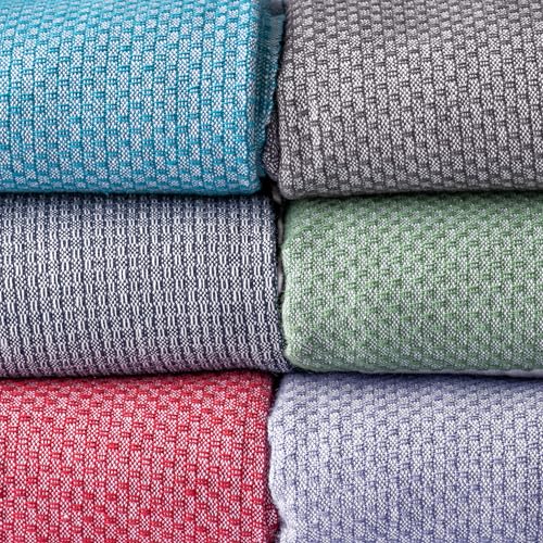 HABER Premium Light Weight 100% Cotton Bath Towel with Unique Micro Waffle Texture for Active Feel, Quick Absorption and Faster Drying Towel (Pack of 3, Mixed Colours), Assorted - Image 4