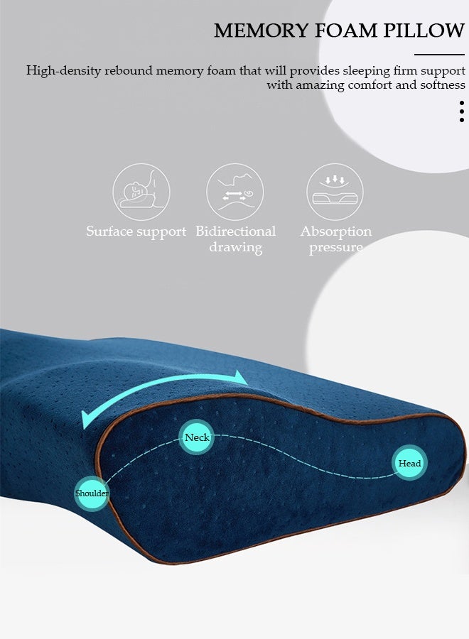 DUNISO Super Comfort Ergonomic Pillow for Neck Head and Shoulder Pain Relief Contour Support Pillows for Bed Sleeping Orthopedic Cervical Spine Stretch Pillow for Side Back Stomach Sleeper - Image 5
