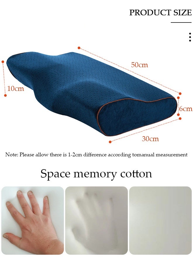 DUNISO Super Comfort Ergonomic Pillow for Neck Head and Shoulder Pain Relief Contour Support Pillows for Bed Sleeping Orthopedic Cervical Spine Stretch Pillow for Side Back Stomach Sleeper - Image 2