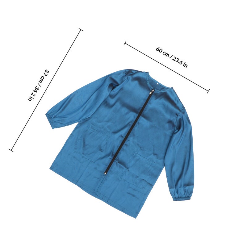 1pc Haircut Cape Barber Apron Hair Stylist Waterproof Zipper Smock for SPA Salon - Size XL - Image 2