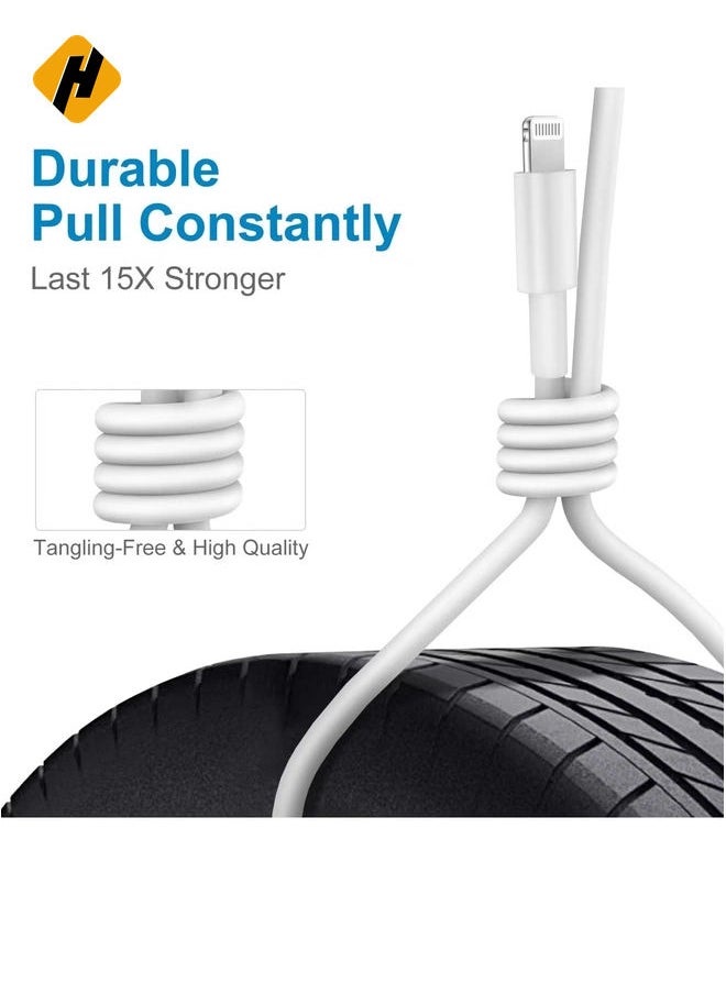 HuHa - iPhone Charger Fast Charging 6ft Cord【Apple MFi Certified】 USB C to Lightning Cable with 20W Fast Charger Block for iPhone 14 Pro Max/13 Plus/12 Mini/11/iPad Pro/Air(2-Pack) - Image 1