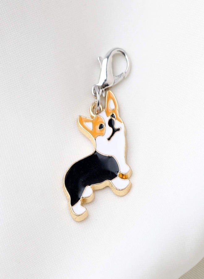 FEELMEM Corgi Dog Zipper Cute Corgi Dog Pendant Clip On Charm Animal Jewelry Corgi Gift For Pet Lover - Image 3