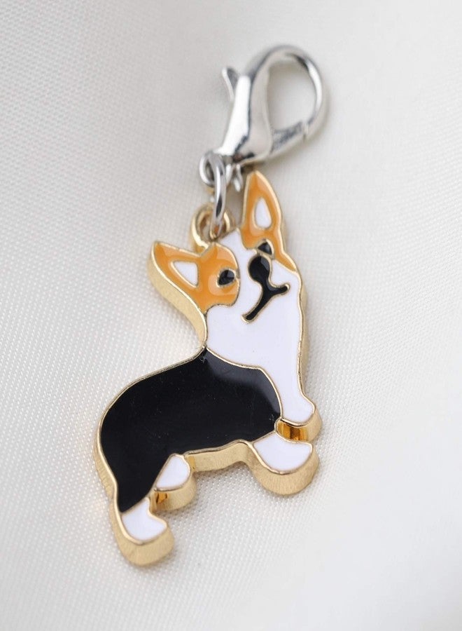 FEELMEM Corgi Dog Zipper Cute Corgi Dog Pendant Clip On Charm Animal Jewelry Corgi Gift For Pet Lover - Image 2