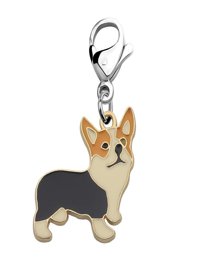 FEELMEM Corgi Dog Zipper Cute Corgi Dog Pendant Clip On Charm Animal Jewelry Corgi Gift For Pet Lover - Image 1