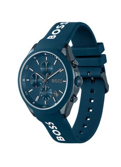 HUGO BOSS Men Chronograph Round Shape Silicone Wrist Watch 44 mm  - Image 2